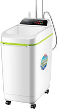 Portable Electric Shower for Camping - Mobile Outdoor Shower with Charge Pump Temperature Display 55/65/75L Capacity Ideal for RVs and Apartments Works Without Power