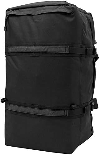 LAPG Expedition Carry-On Travel Duffel Bag Multi-Way Outdoor Travel Bag with Backpack Straps Black