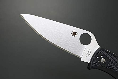 Spyderco Endela Lightweight Knife with 3.41 VG-10 Stainless Steel Blade and Durable FRN Handle - PlainEdge - C243PBK