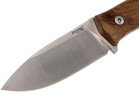 LionSTEEL M4 Fixed Blade FatCarbon Glow in the Dark Carbon Fiber Handle Scales Full Extended Tang Construction M390 Steel Blade Triple Stitched Leather Sheath KAVISO Exclusive