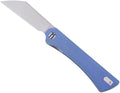 SHIELDON Rain Folding Knife Stonewash 3inch Sheepsfoot Blade Micarta Handle Outdoor Folding Knife with Deep Carry Clip