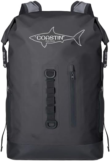 Coastin' Outer Banks Heavy Duty 30L Waterproof Dry Backpack.