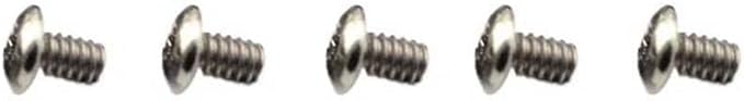 5PCS T8 Torx Head Titanium Screws Fits for Flashlight or Torch Deep Carry Pocket Clip(Silver)