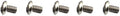 5PCS T8 Torx Head Titanium Screws Fits for Flashlight or Torch Deep Carry Pocket Clip(Silver)