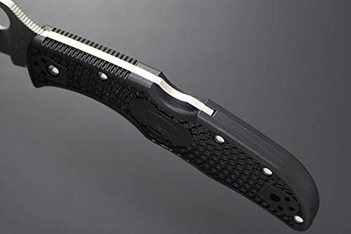 Spyderco Endela Lightweight Knife with 3.41 VG-10 Stainless Steel Blade and Durable FRN Handle - PlainEdge - C243PBK