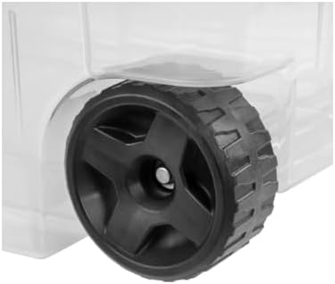40 Gallon Wheeled Industrial Tote with Drip-Resistant Lid Ergonomic Handle and Large Wheels Heavy-Duty Storage Solution Set of 2