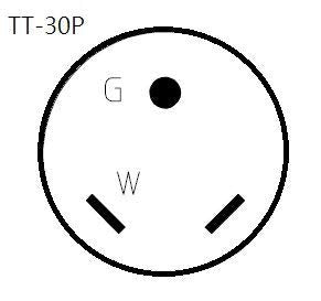 Parkworld 67867 NEMA TT-30P to L14-30R 1-Piece Adapter RV 30A TT-30 Male Plug to Generator 30A 4-Prong L14-30 Female Receptacle Yellow