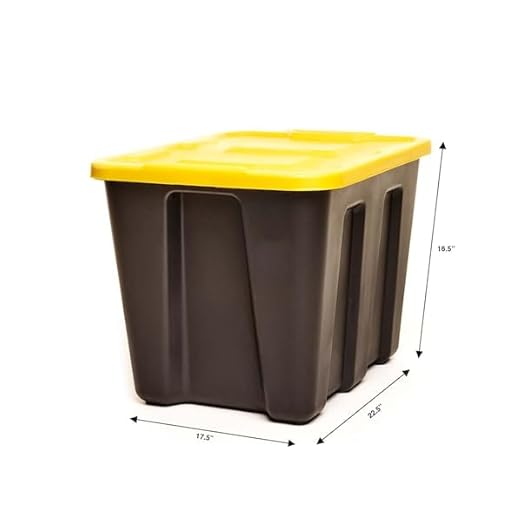 Storage Tote 16-1/2 In. Outside H.