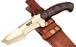 Poshland TR-34 Custom Handmade D2 Tool Steel Tracker Knife- Stunning Jute Micarta Handle
