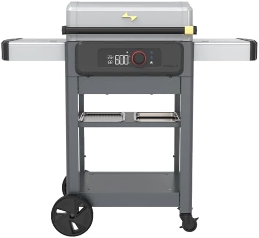 Current® Model G Griddle Smart Electric Outdoor Flat Top BBQ Grill with 200°F to 600°F Range for Searing &amp Roasting Digital Precision Apartment-Friendly &amp Weather-Resistant Moon Dust
