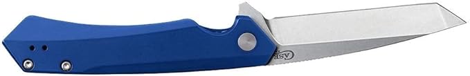 Case XX WR Pocket Knife Kinzua EDC S35VN Tanto Blade Blue Anodized Aluminum Handle W/Clip #64663 (KINZUA) 4 3/4 Inches Closed