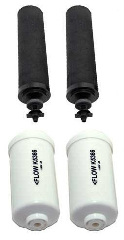 Crown Berkey Gravity-Fed Water Filter System 6 Gallon with 2 Black Berkey Elements 2 PF-2 Fluoride and Arsenic Reduction Elements