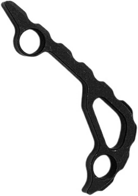 1PC Custom CNC Aluminum Alloy Spine Back Spacer Replacement Fits for Bugout 535 DIY Accessory(Black)