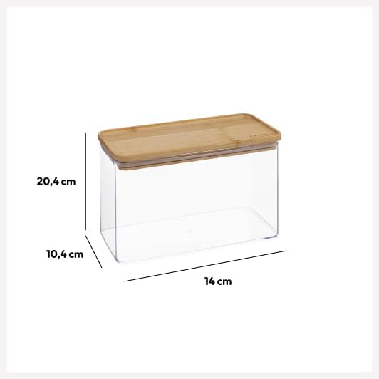 5five - Rectangular box eske with bamboo lid 2L