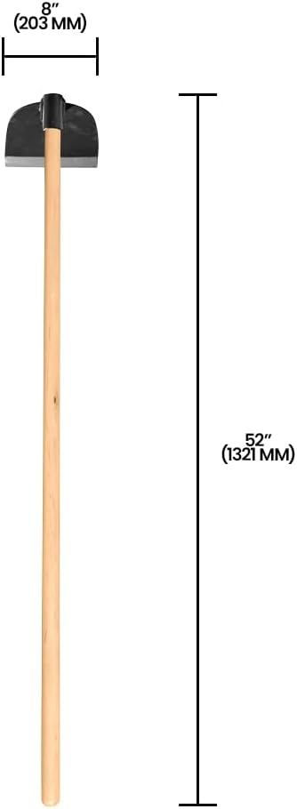Zenport Hoe J6-208 with 53-Inch Wood Handle Steel