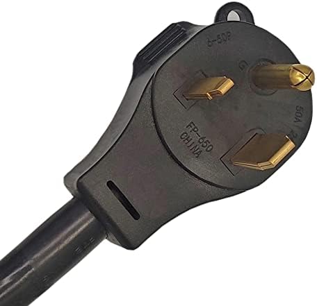 FC-65L62 Welder Adapter Cord NEMA 6-50P to NEMA L6-20R Male 6-50P Welder Plug to Female L6-20R Lock 3 Prong Receptacle Adapter Output Maximum 20Amp 250Volt