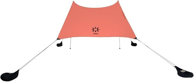 Neso Grande Portable Beach Tent Sun Shelter - Lightweight Beach Shade Canopy - Easy Setup for Family Outings - Patented Reinforced Corners - UPF 50+ Sun Protection