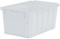 Extra Large Storage Tote with Lid 26.9 L x 17 W x 12.6 H - Semi Clear