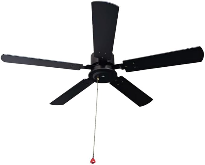Outdoor 52 solar ceiling fan with wooden blades total 60W solar panel for porches patios gazebos breezeways (Day/Night operation version battery not included 20 inch downrod)