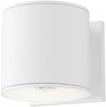 Maxim Lighting Stout 1-Light Wall Sconce | White Finish | Glass Shade | Transitional Wall Sconce | Ideal for Hallways Bedrooms &amp Bathrooms | Dimmable Wet Rated | 86214WT