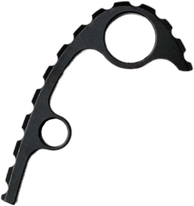 1PC Titanium Back Spacer Fits for Para3 Custom CNC Spine Spacer DIY Replacement Accessory(Black)