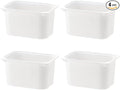 Set Of 4 TROFAST Children Storage Box White 16 ½x11 ¾x9 Stackable Plastic Bins Open Storage Boxes Medium (4x) Compatible With Trofast Frames and Lids Made of Polypropelene
