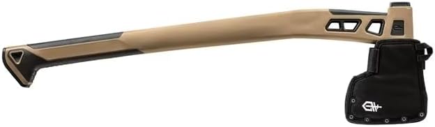 Gerber Gear Bushcraft Axe - Camping Survival Bushcraft Axe with Sheath - Features Hammerhead &amp Water-Resistant Compartments - Made in USA - Coyote Brown