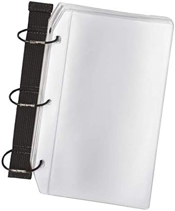 Tactical Notebook Covers | Detachable Flexible 3-Ring Attachment 2 Sizes: for Holding 4.25 x 8” OR for Holding 8.5 x 11” Paper | Optional Vinyl Page Protector Envelopes | with Hook Fastener Backing