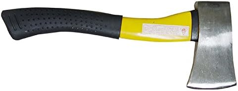 Voyager Tools Carbonized Steel Camping Axe with Comfortable Fiber Glass Handle Durably Built for Long Lasting Performance
