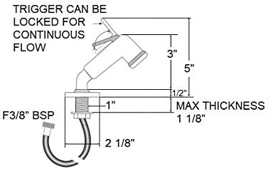 Scandvik 10191P Elbow Sprayer - Handle Pull Out - White W/6&amp39 Hose
