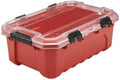 12-Gal. Professional Heavy Duty Waterproof Stackable Plastic Storage Container with Hinged Lid in Red XM13700