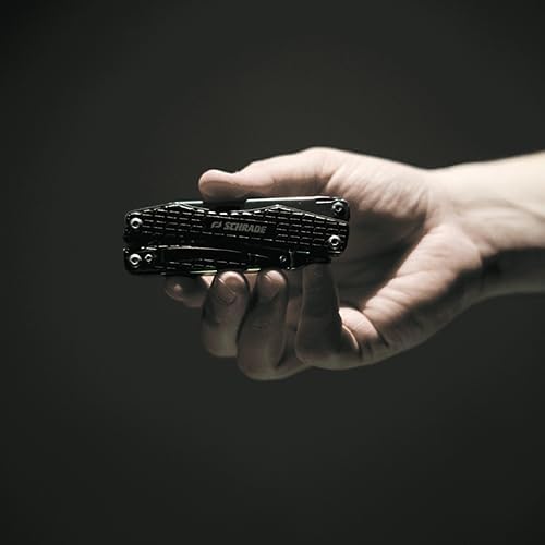 Schrade Delta Class Clench Multi-Tool with 2Cr13 Stainless Steel Components &amp Handle for EDC Outdoor Survival