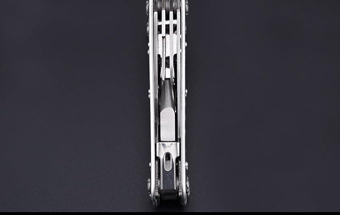 13-in-1 Mini Multitool Pocket Knife with Pliers Stainless Steel Folding Utility Tool Compact 10.5cm &amp Sheath for Camping Travel Repair - Outdoor Enthusiasts DIYers