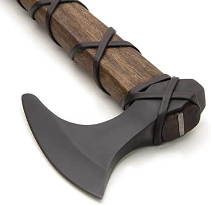 Ragnar Axe - God of war surviva Viking Axe - Ragnar Lothbrok Battle Axe - High Carbon Steel 5160 Forged Tomahawk Nordic Lifestyle Lorp Beard Camping Hunting Axe - New Year Gift for Men