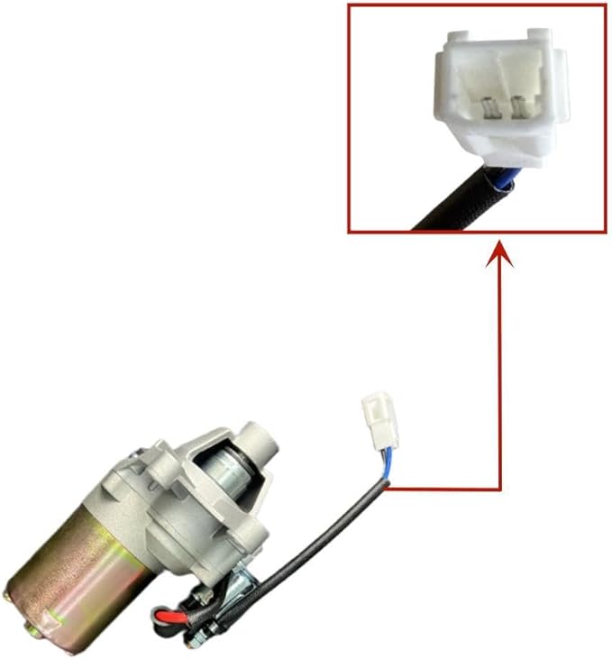 Engine Starter Motor with Solenoid &amp Bolts for Predator 5000-Watt Dual-Fuel Inverter Generator (Compatible with SKU 71367 70143)