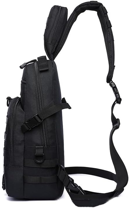 Outdoor Sports Hiking Sling Bag Shoulder Pack Camouflage Tactical Molle Chest Bag - Green