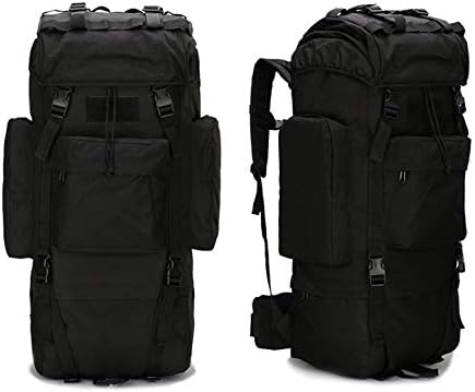 Outdoor Sports Pack Hiking Bag Tactical Rucksack Camo Knapsack Combat Camouflage Tactical Molle 65L Backpack - CP