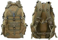 Tactical Backpack 25L Waterproof Molle Bag Out Bag for Men Women Hiking Daypacks Fishing Camping Motorcycle (Khaki)