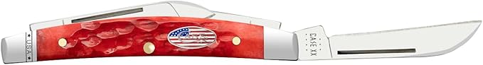 Case xx Knives Small Congress 10747 Standard Jig Dark Red Bone Stainless Steel Pocket Knife