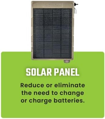 Tactacam Defend Solar Panel + Defend LiPo Battery Pack Bundle – Extended Power for Tactacam Defend Cameras – Outdoor Solar Charger with High-Capacity LiPo Battery – Weatherproof &amp Reliable