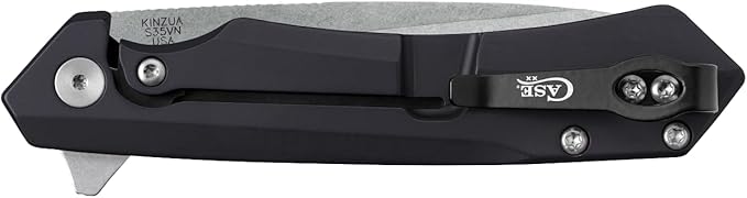 Case XX Pocket Knife KINZUA - BLACK ANODIZED ALUMINUM Item #64633 - KINZUA S35VN - Length Closed: 4 3/4Inches