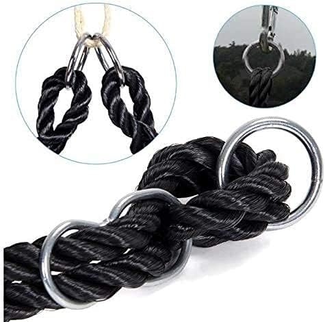 Swing Chair for Kids &amp Adults Hammock Chair Hanging Chair Cotton Rope Macrame Chairs for Outdoor &amp Indoor Garden Patio Balcony Living Room Swing Seat ? 100 cm