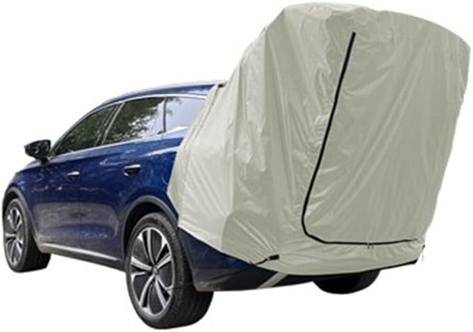Car Side Awning Tent for SUV MPV Camping with Double Layer Mesh Design Waterproof 210D Oxford Fabric Outdoor Shelter Sunshade Canopy with Storage Bag