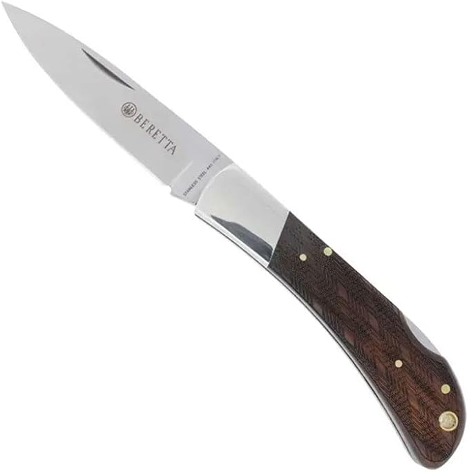 BERETTA Multi-Use Corrosion-Resistant Stainless Steel Razor Sharp Outdoor Pocket Folding Hunting Knife