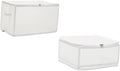 Cabilock 2pcs Cute Storage Box Lids Multi-function Underbed Organizer for Dormitory Camping Apartment