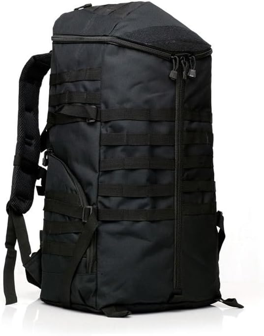 Tactical Backpack Military Molle Hiking 56-75L Assault Tactical Outdoor Hiking Bag Camping Camouflage Bag Black