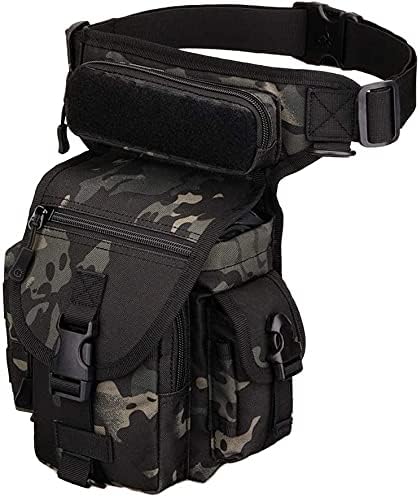 Multi-Purpose Tactical Drop Leg Bag Military Waist Bag Cross-Leg Equipment MOLLE Panel Motorcycle Riding Trekking Tactics Outdoor Waist Thigh Bag