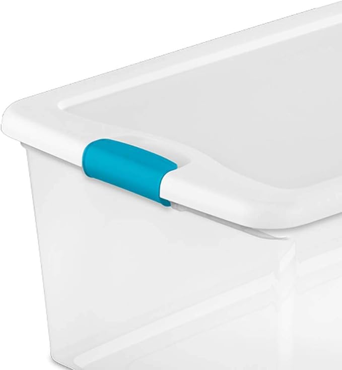 Sterilite Storage Solution with 106 Quart Clear Tote w/Latching Lid 4 Pack and 66 Quart Clear Tote w/Latching Lid 6 Pack