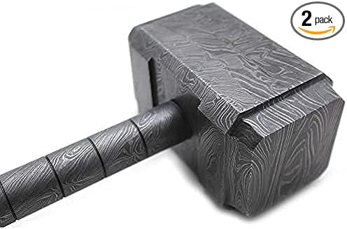 Medieval Warrior Exclusive Full Damascus Steel Hammer Great Piece of Art Real Heavy Duty Hammer (2)
