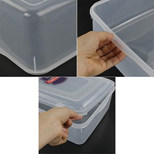 Pekky 11 Quart Plastic Toys Storage Containers with Lid Clear Bin Set of 2